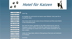 Desktop Screenshot of katzenhotel.net